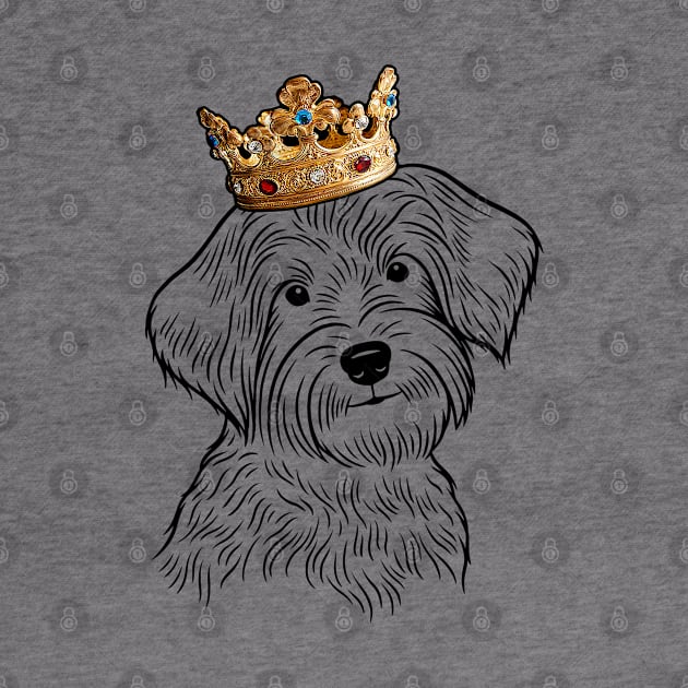 Yorkiepoo Dog King Queen Wearing Crown by millersye